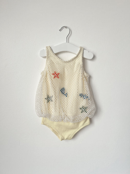 Vintage Fisherman Baby Swimming Suit