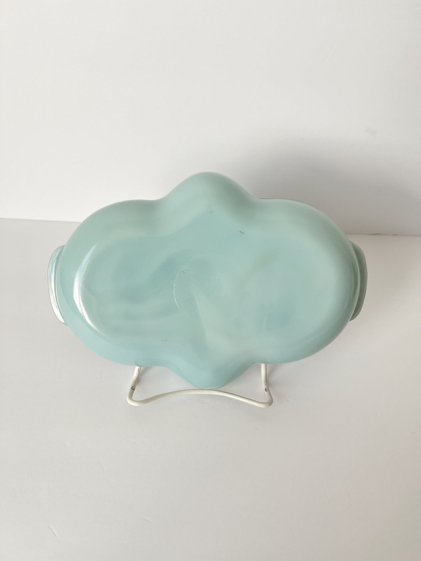 Blue Milk Glass Oven tray