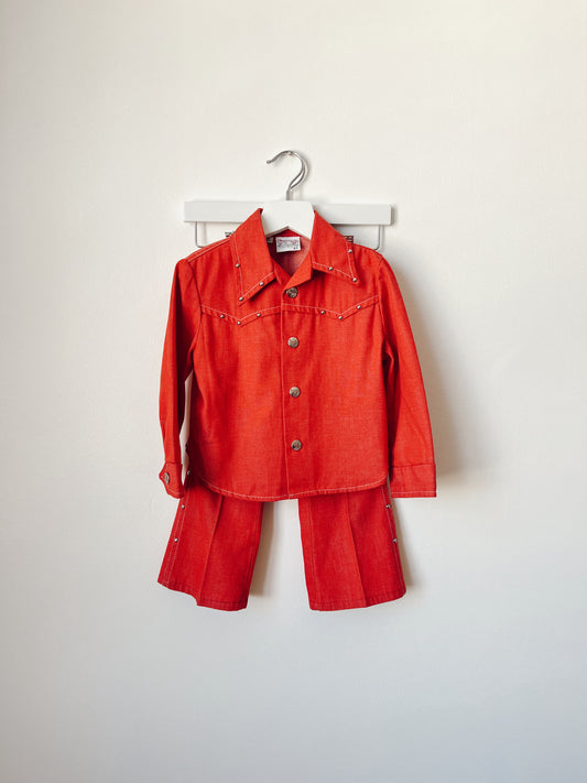 Billy the Kid Red Studded Two-Piece